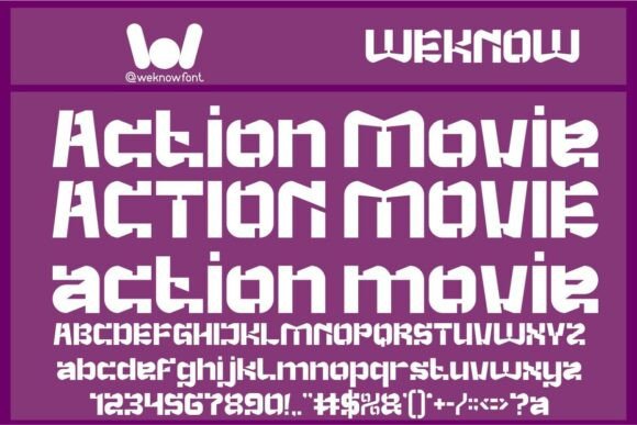 Action Movie Font for Bold Campaign Headlines