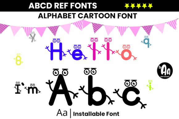 Alphabet Cartoon Font Review for Makers and Sellers