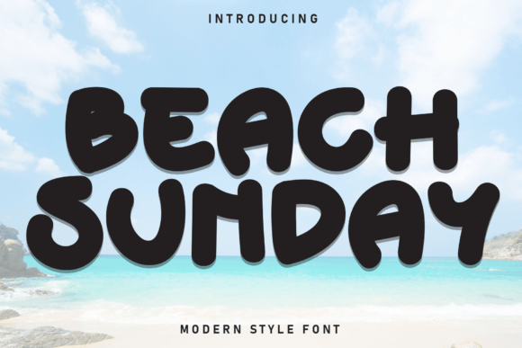 Beach Sunday: The Perfect Display Font for Summer Crafts