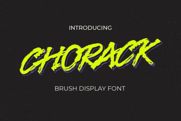 Chorack: The Raw Energy Typeface for Bold Campaigns