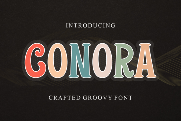 Conora: A Retro Display Font for Bold Branding