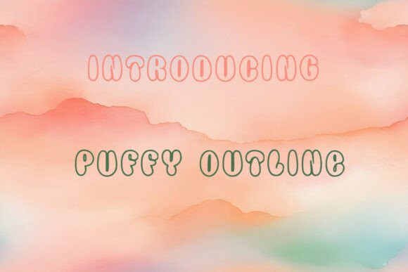 Designing Bold Brands with Puffy Outline Typeface