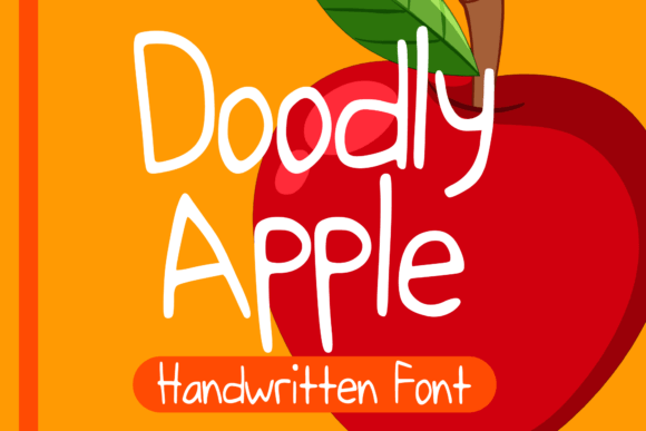 Doodly Apple: A Playful Display Font for Fun Branding