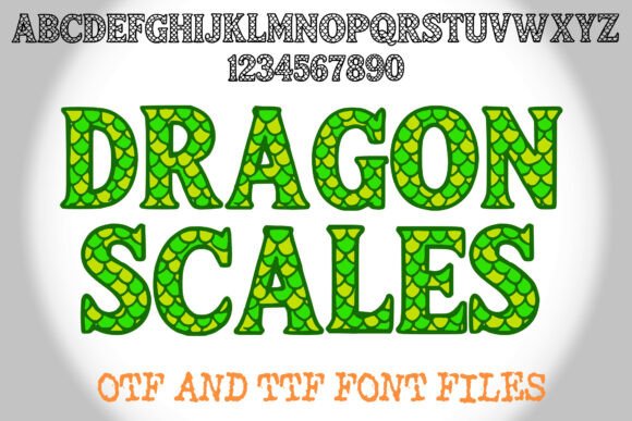 Dragon Scales: A Mythical Display Font for Makers