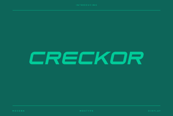 Elevate Your Brand Identity with the Creckor Typeface
