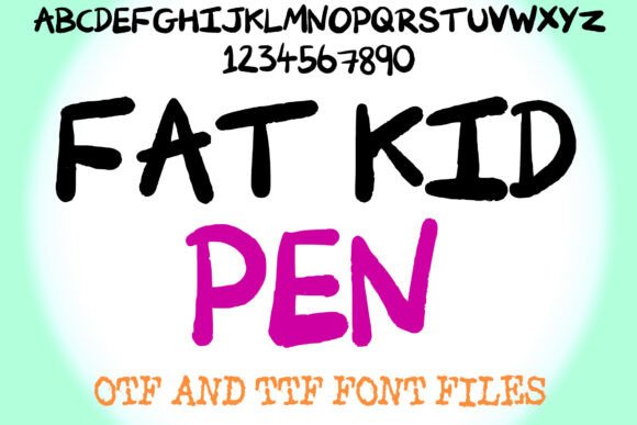 Fat Kid Pen: A Bold Display Font for Editorial Impact