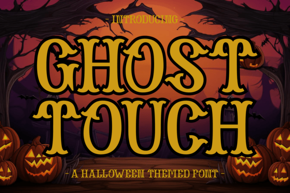 Ghost Touch: A Spooky Display Font for Halloween Headers