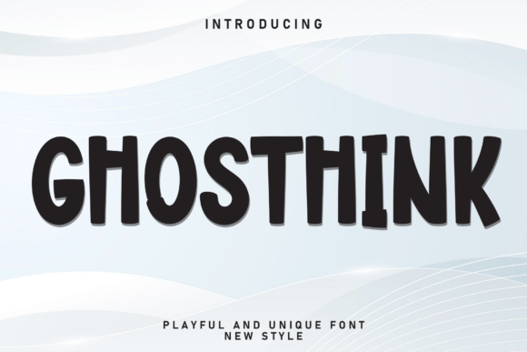 Ghosthink: The Spooky Display Font for Viral Campaigns