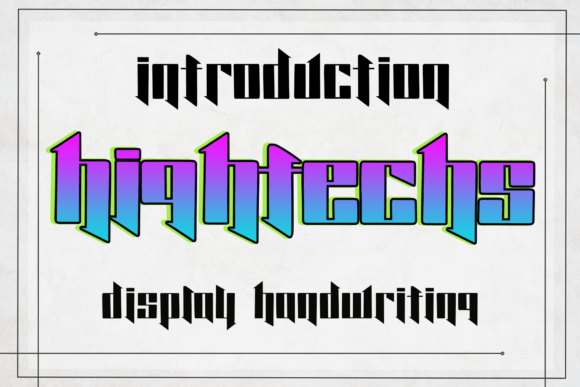 Hightechs Font for Cyberpunk Campaigns and Tech Branding