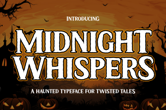Midnight Whispers: A Gothic Display Font for Editorial Mystery