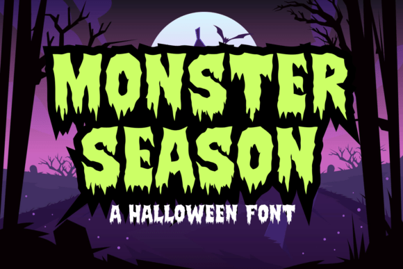 Monster Season: A Whimsical Display Font for Crafters
