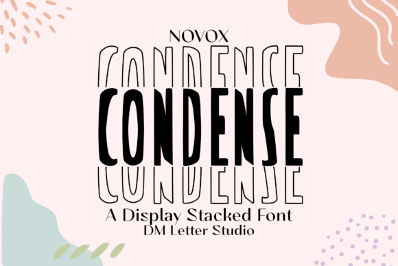 Novox Condense Stacked: A Bold Display Font for Editors
