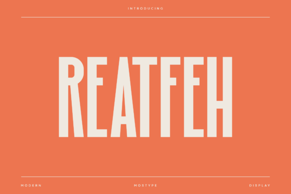 Reatfeh: The Condensed Display Font for Impactful Campaigns
