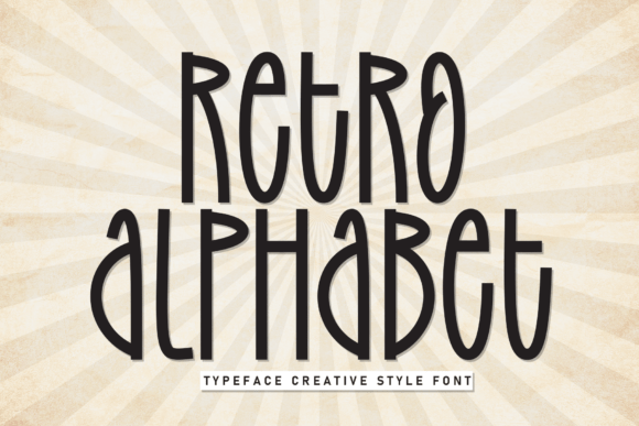 Retro Alphabet: A Bold Display Font for Vintage Campaigns