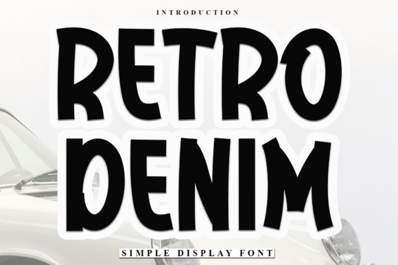 Retro Denim: A Festive Display Font for Holiday Web Design