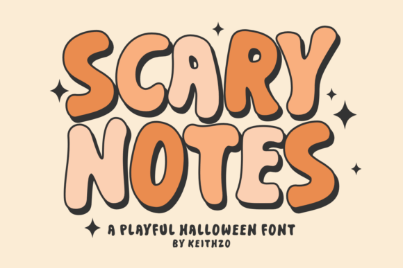 Scary Notes: A Retro Display Font for Bold Branding