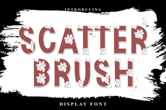 Scatter Brush: The Festive Display Font for Holiday Campaigns