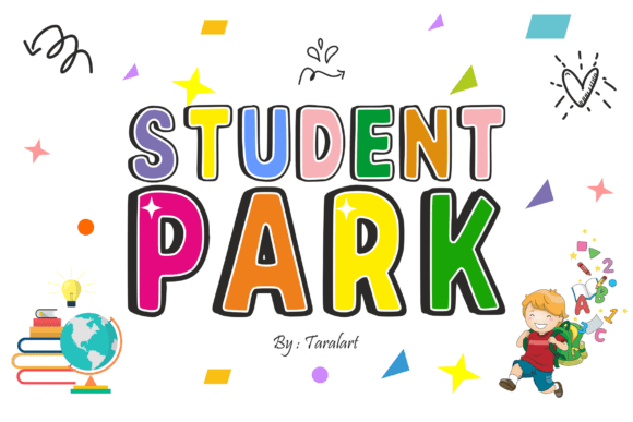 Student Park: The Outline Display Font for Viral Content
