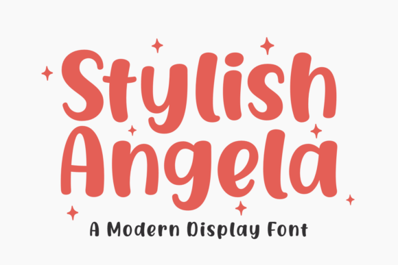 Stylish Angela: A Captivating Display Font for Editorial Design