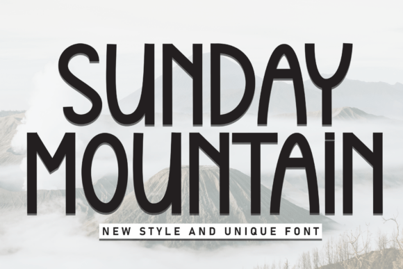 Sunday Mountain: A Tall Display Font for Bold Campaigns