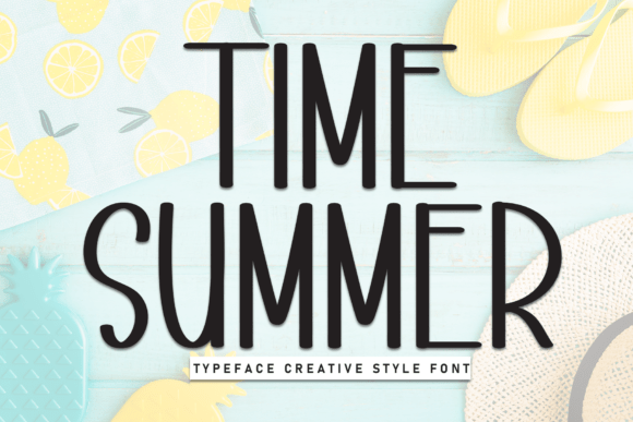 Time Summer: A Friendly Display Font for Small Business Branding