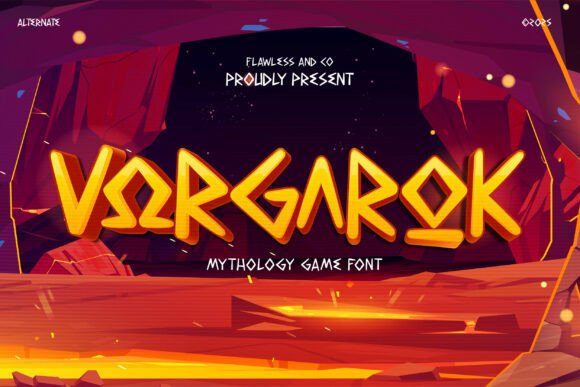 Vorgarok: A Bold Display Font for Mythic Branding