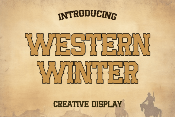 Western Winter: A Rugged Display Font for Editorial Impact
