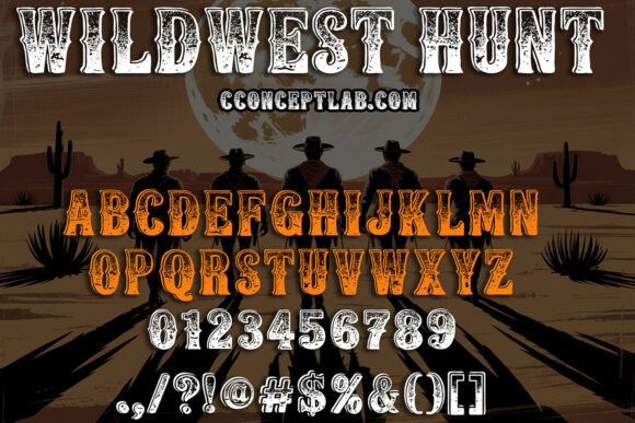Wildwest Hunt: The Ultimate Display Font for Western Crafts