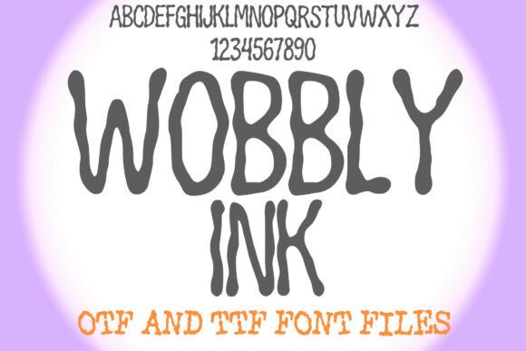 Wobbly Ink: A Quirky Display Font for Handmade Brands