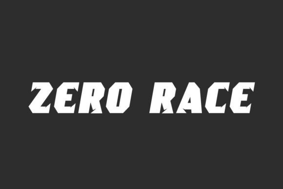 Zero Race: A Bold Display Typeface for Modern Editorial Design